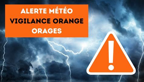 alerte orange pour orages.